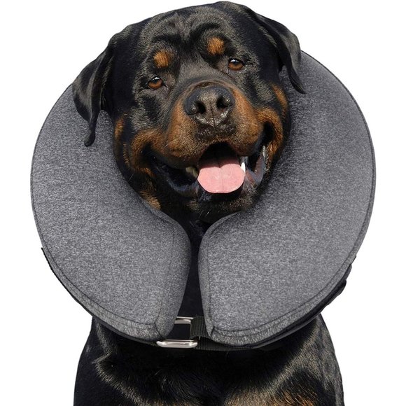 Midog Protective Recovery Soft Dog Cone Pet Inflatable Collar After Surgery New - Picture 2 of 7